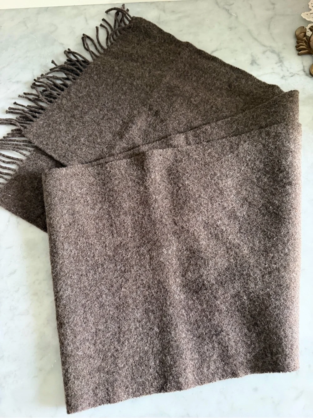 Polo by Ralph Lauren Brown 100% Wool Scarf